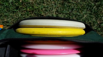The Reptilian Disc Golf Serpent (white) and Scale (yellow) are both deep putters that make a nice one-two punch.